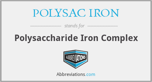 POLYSAC IRON - Polysaccharide Iron Complex